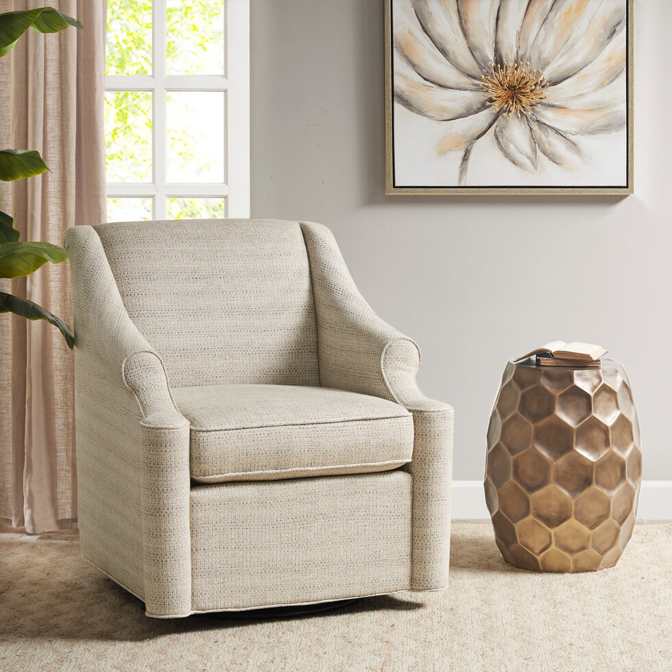 norman neutral swivel chair   