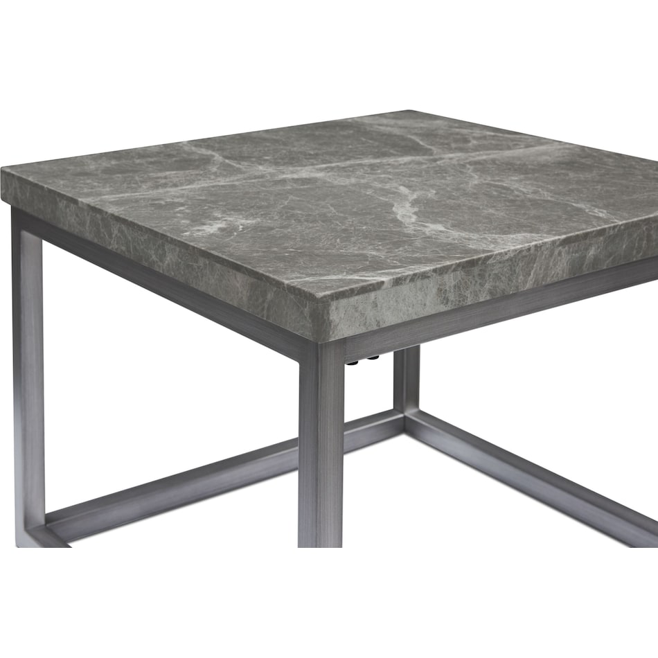 normandy gray end table   