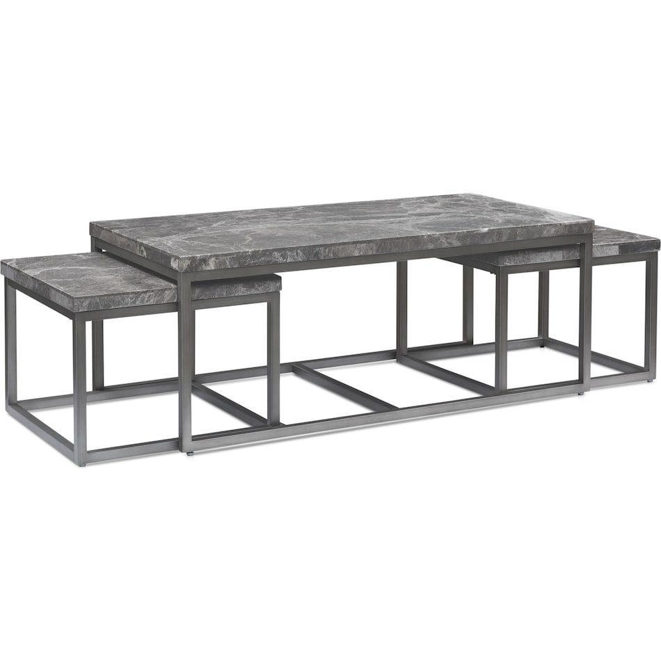 normandy gray nesting tables   