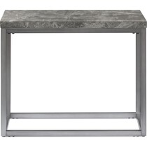 normandy gray side table   