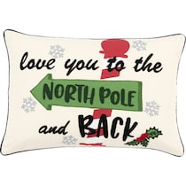 northpole & back multi accent pillow   