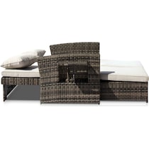 northport gray outdoor loveseat   