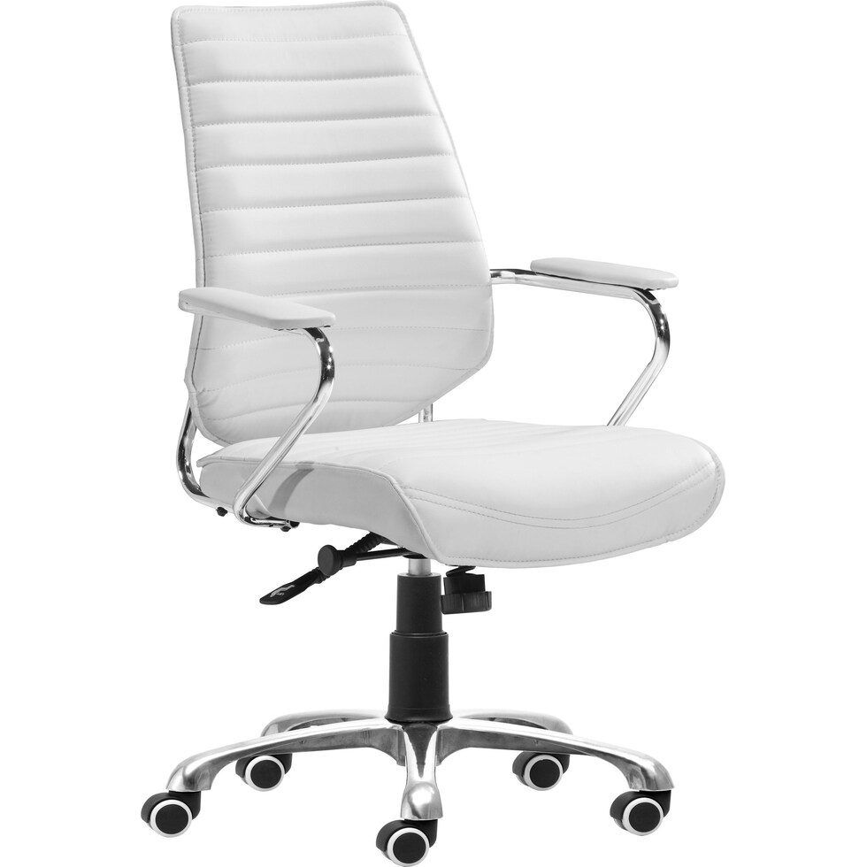 norton white office chair   