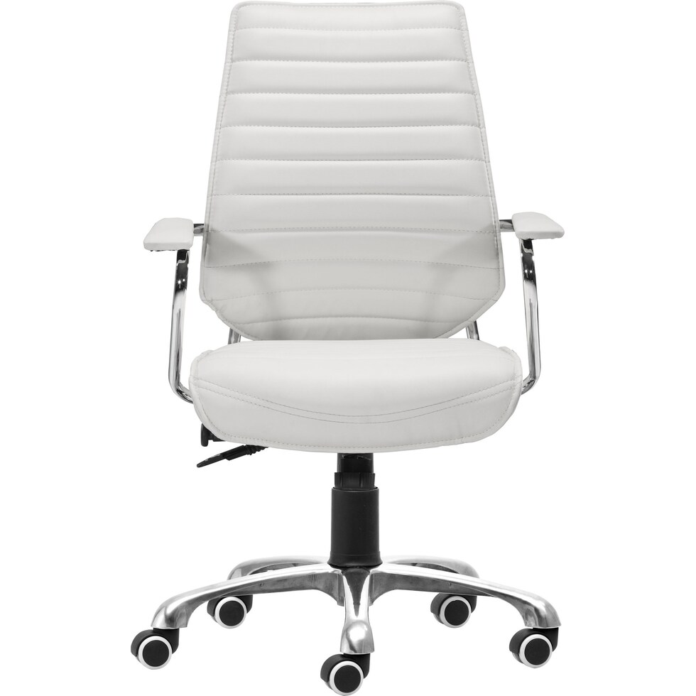 norton white office chair   
