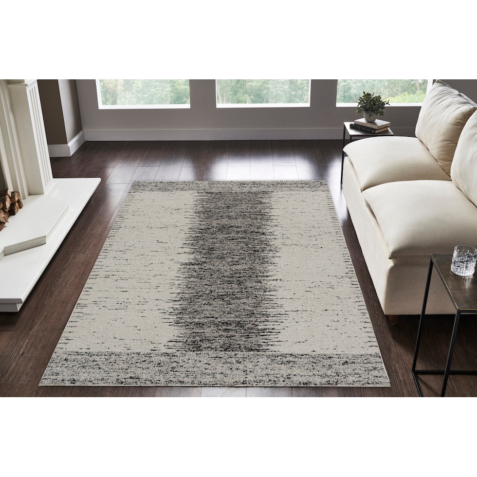 norwich cream charcoal area rug  x    