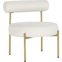 norwich white accent chair   