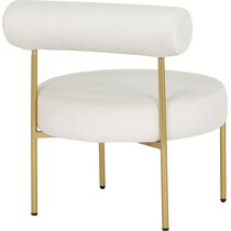 norwich white accent chair   