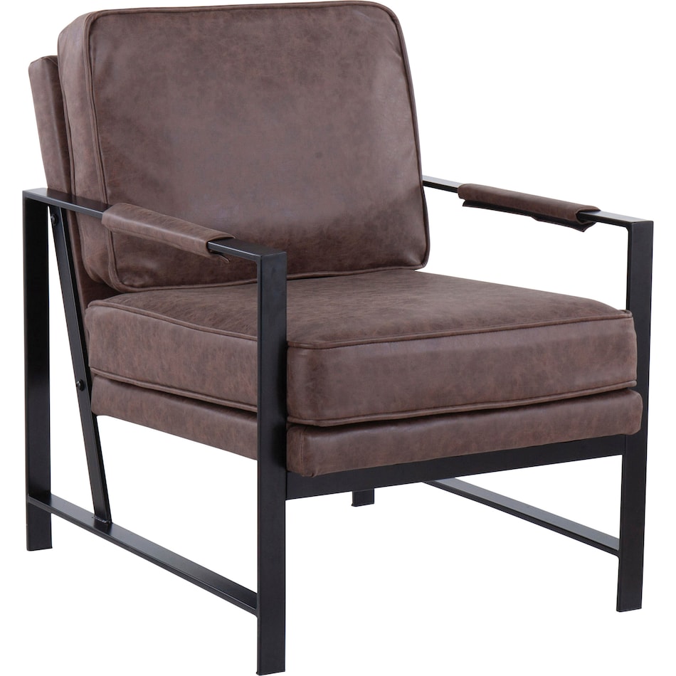 nottingham dark brown accent chair   