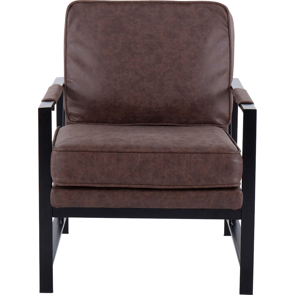 nottingham dark brown accent chair   