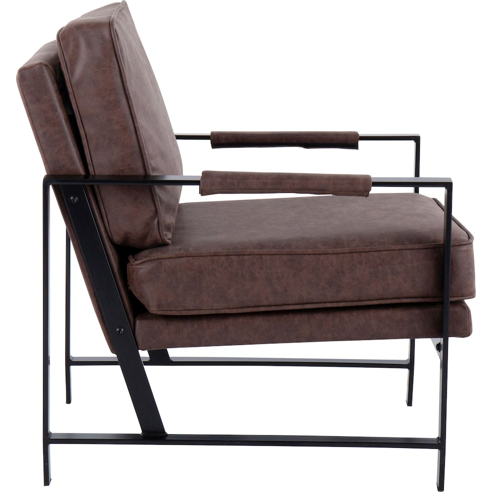 nottingham dark brown accent chair   