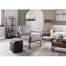 nottingham gray accent chair   