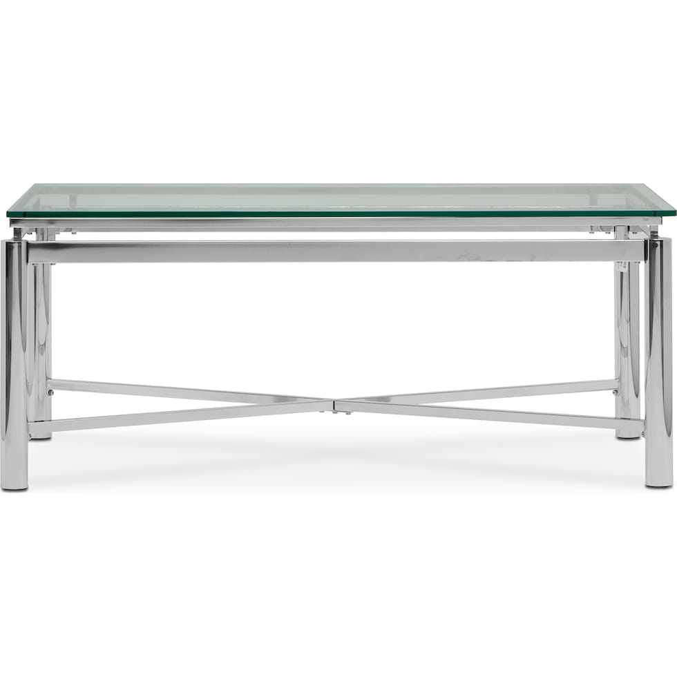 nova silver coffee table   