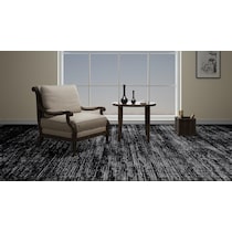 novara black area rug  x    