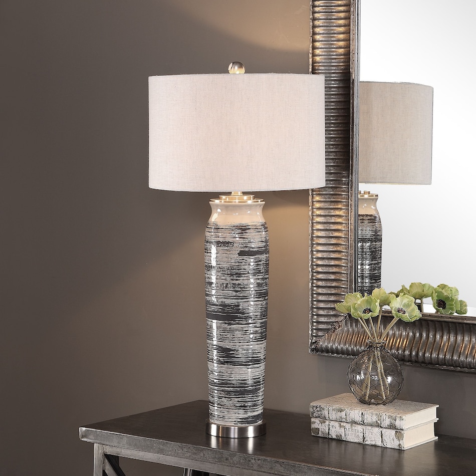 nuria gray table lamp   
