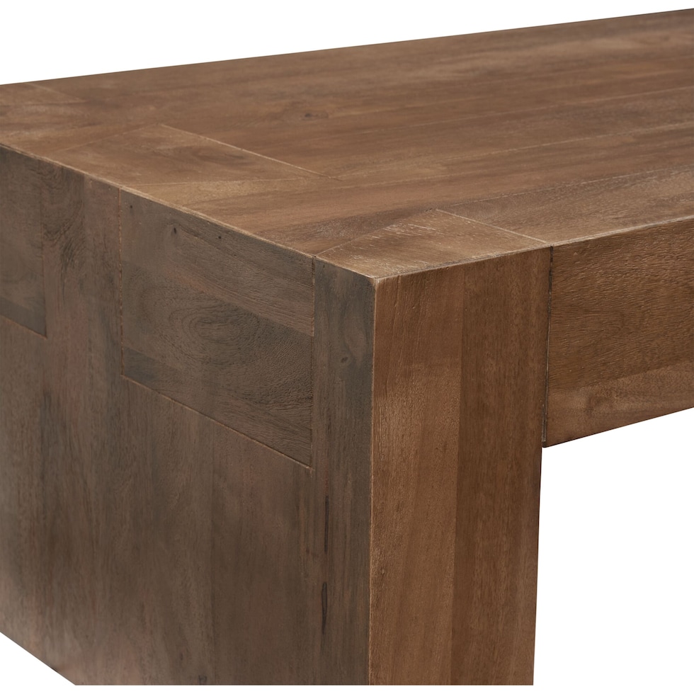 oak hill light brown coffee table   