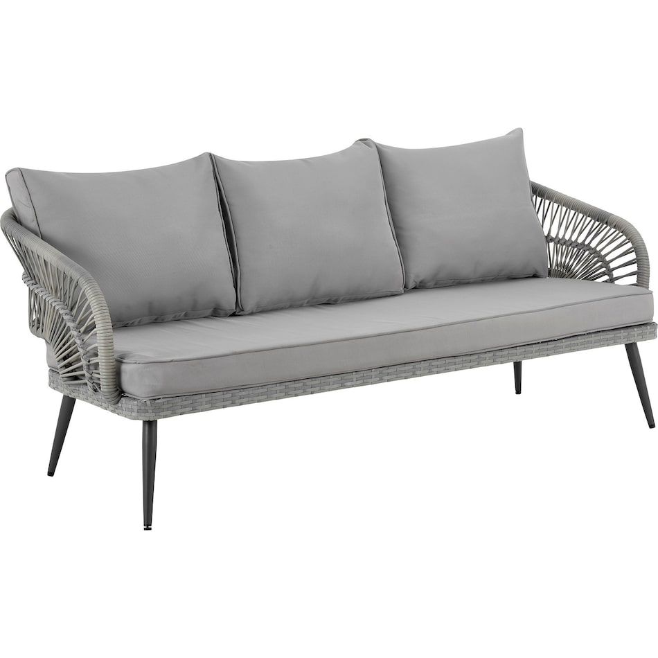 oakland gray outdoor sofa set   