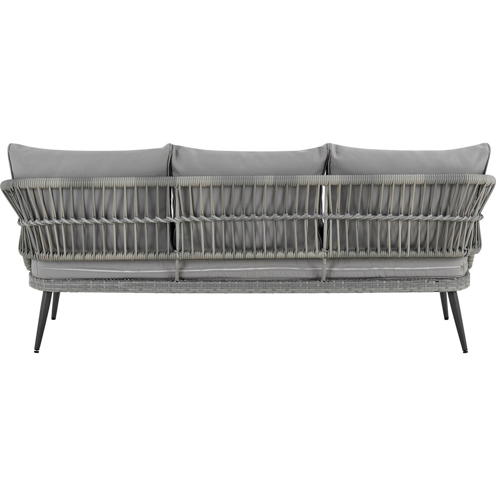 oakland gray outdoor sofa set   