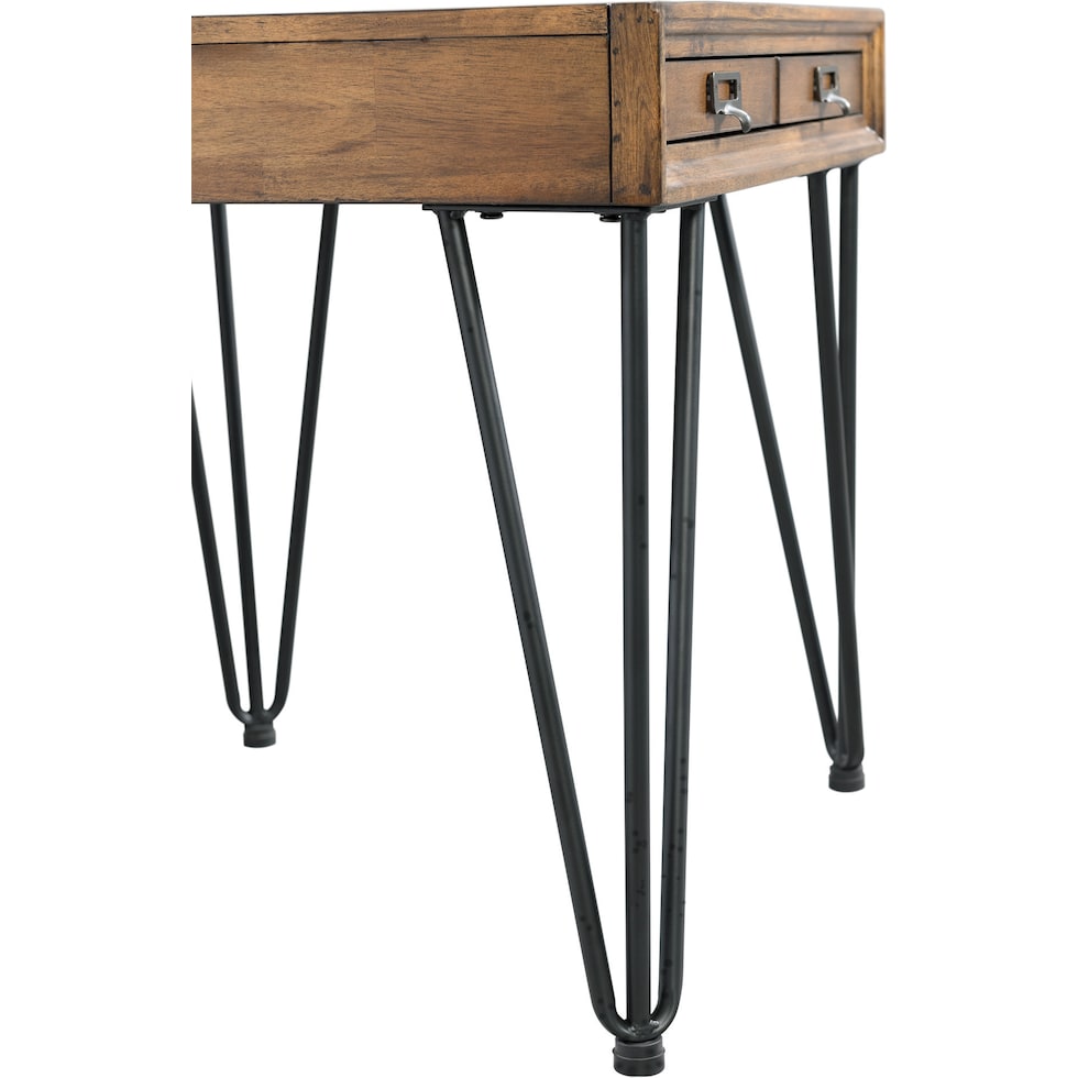 oaklynn light brown end table   