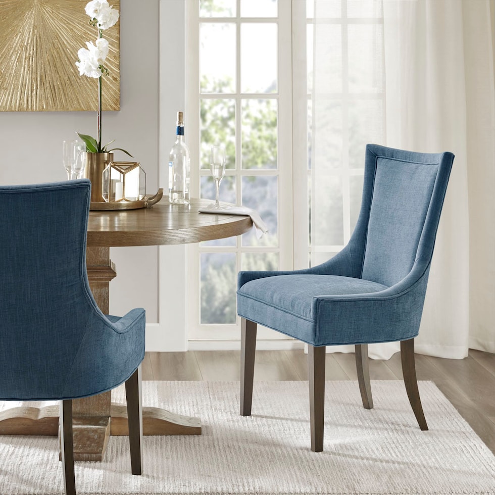 oakmont blue dining chair   