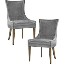 oakmont gray dining chair   