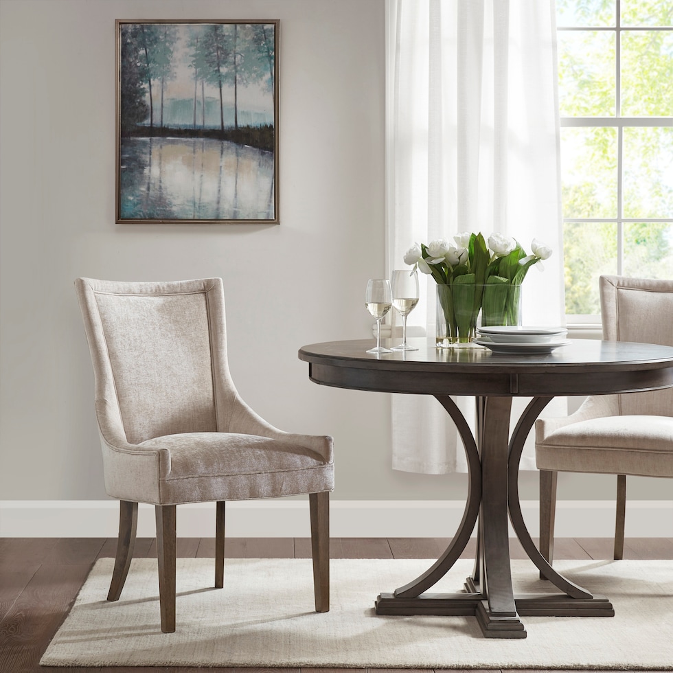 oakmont neutral dining chair   