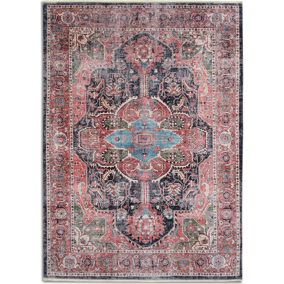 oavia red area rug  x    