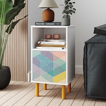 oberon multicolor nightstand   