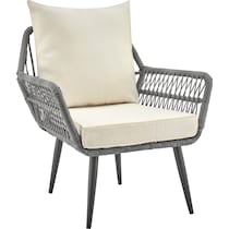 ocean city gray cream outdoor loveseat set   