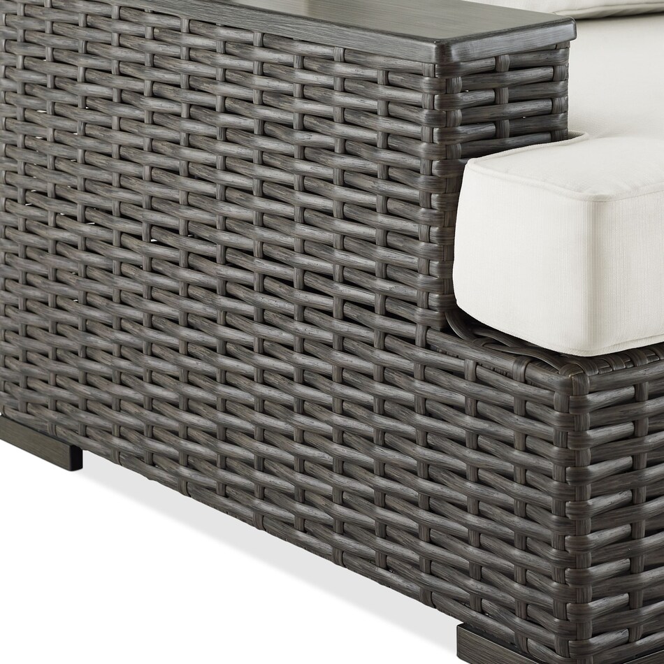 oceanside dark brown outdoor loveseat set   
