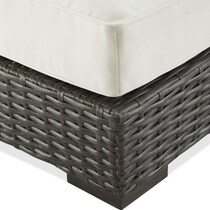 oceanside dark brown outdoor loveseat set   