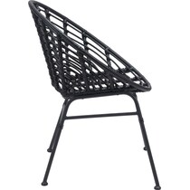 oceanview black outdoor chair   