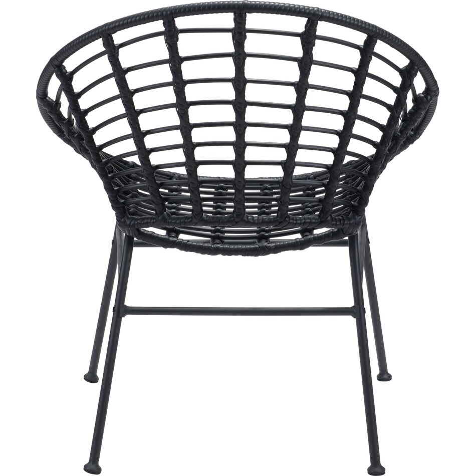 oceanview black outdoor chair   
