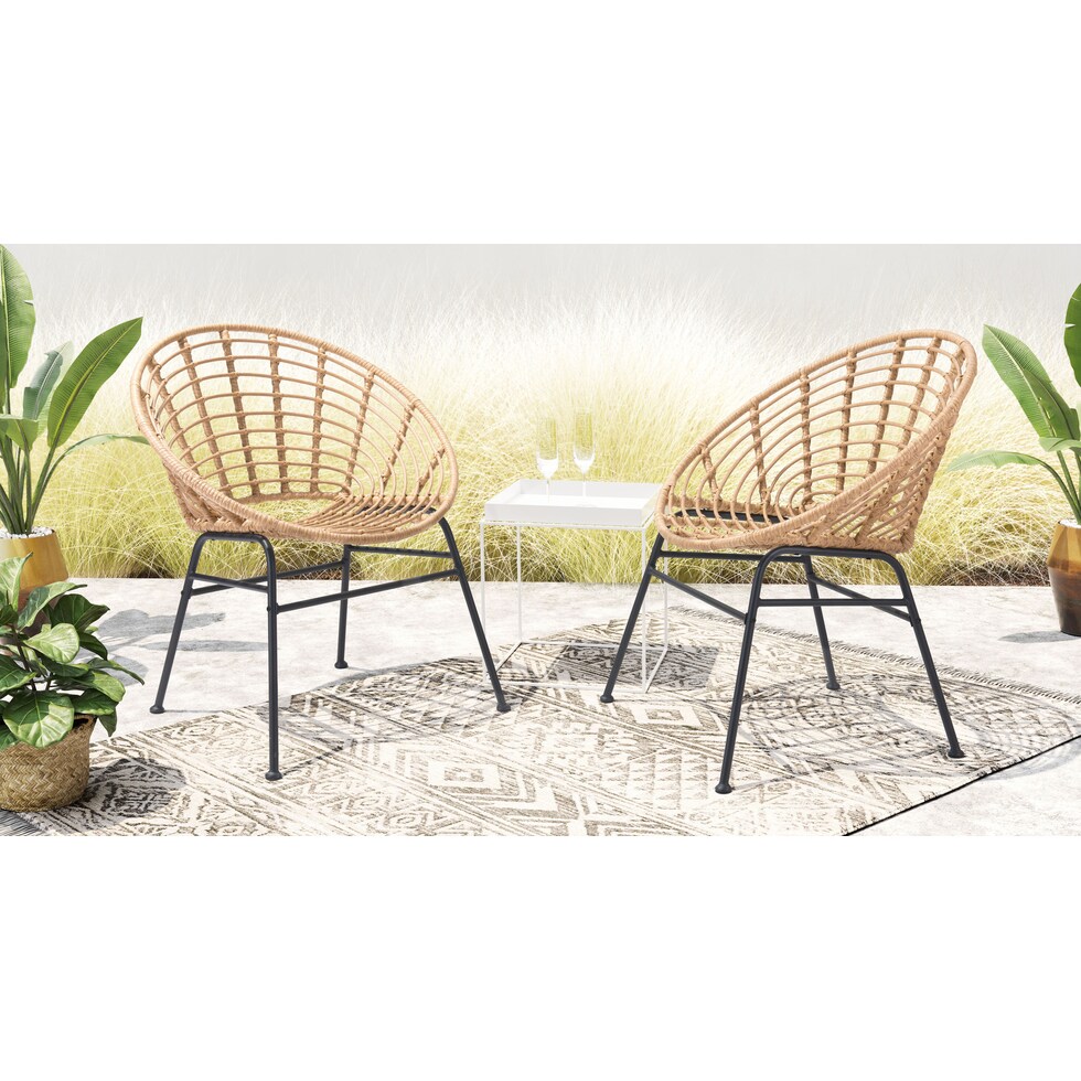 oceanview light brown outdoor chair   