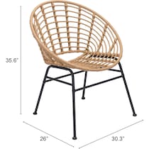 oceanview light brown outdoor chair   