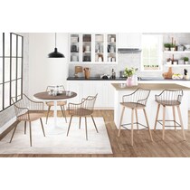 oden white dining chair   
