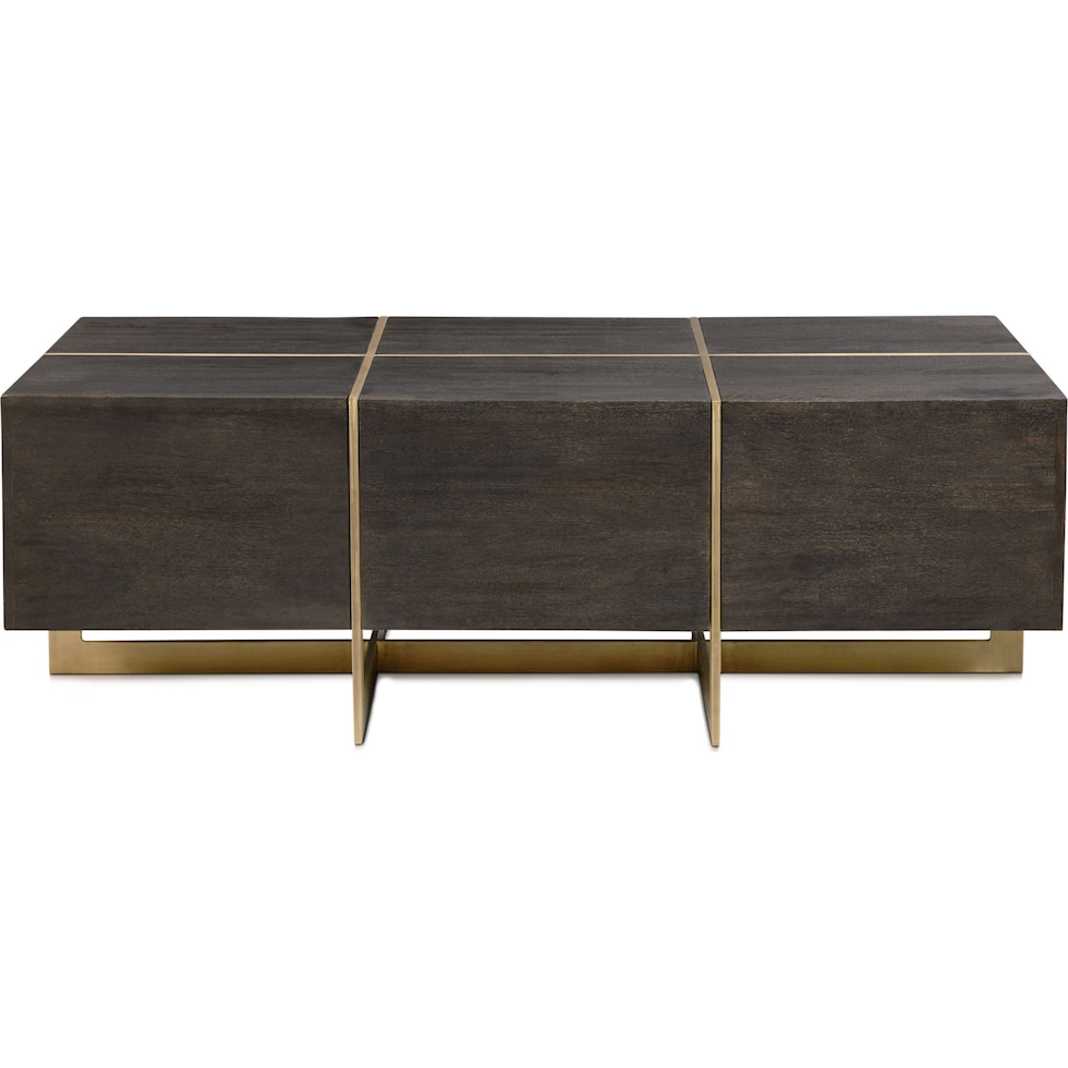 odessa dark brown coffee table   