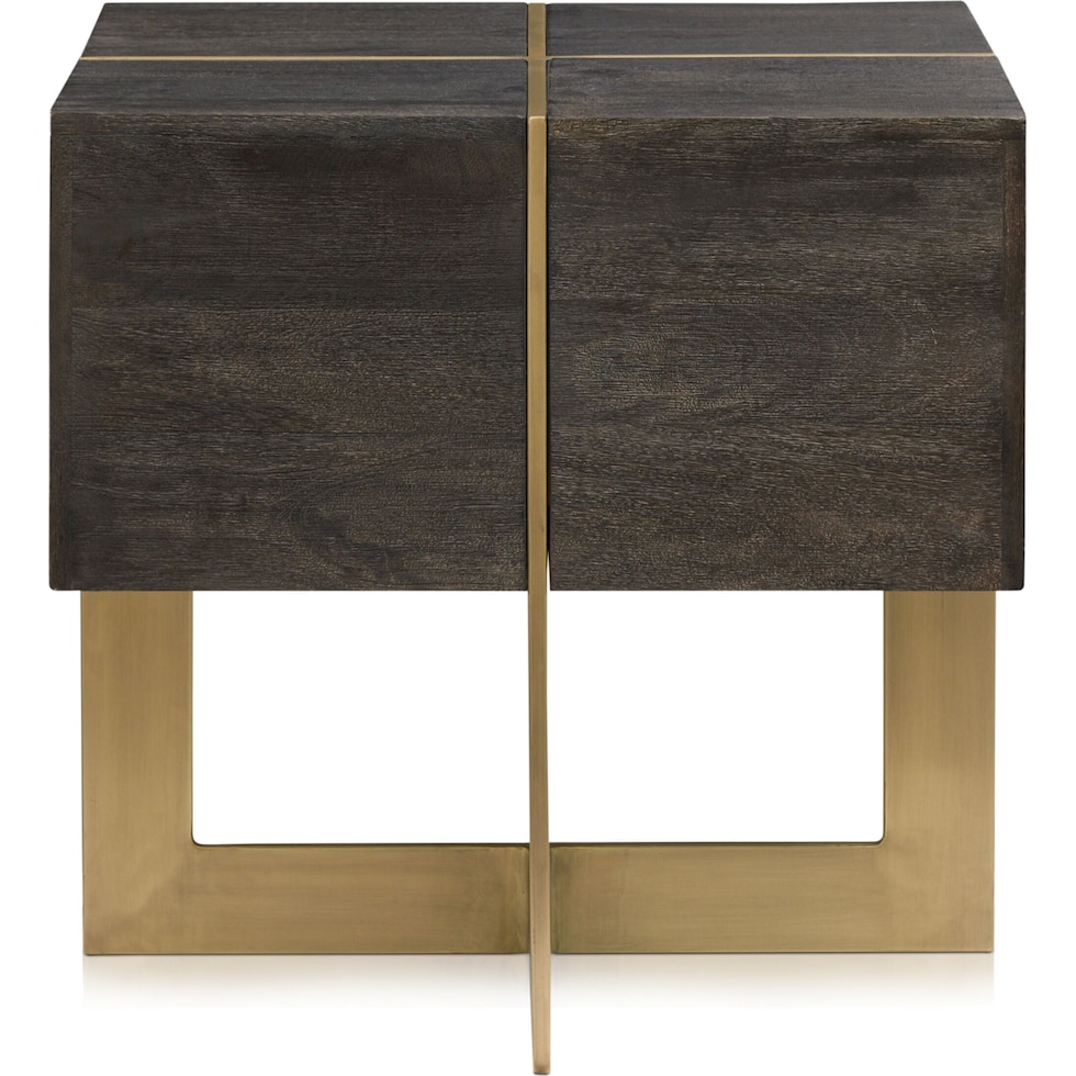 odessa dark brown end table   