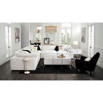odessa white coffee table   