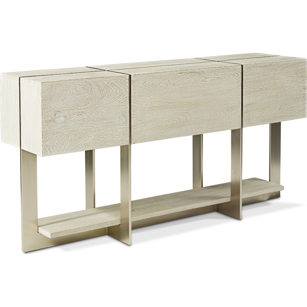 odessa white console table   