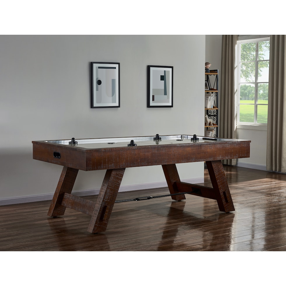 ogden dark brown gaming table   