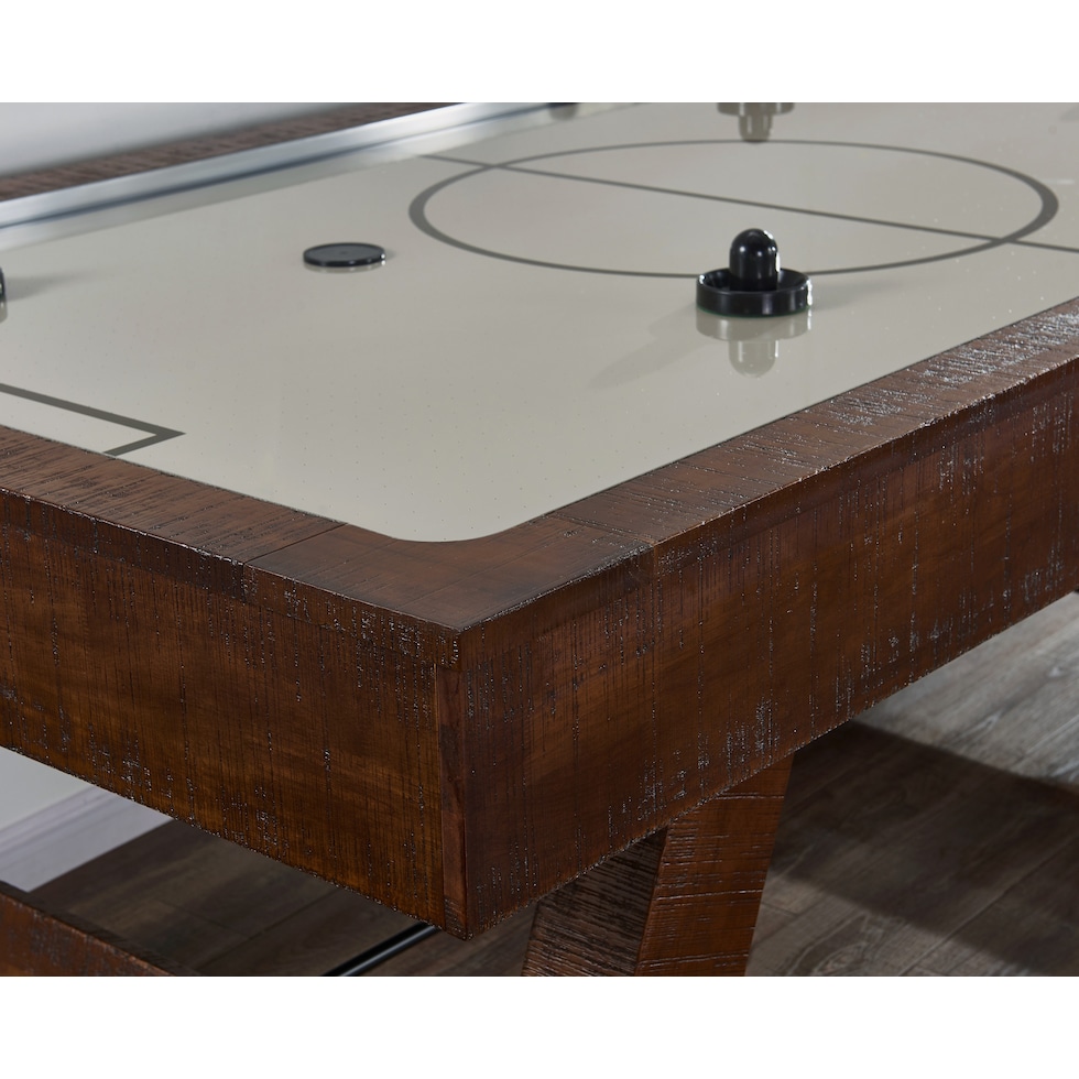 ogden dark brown gaming table   