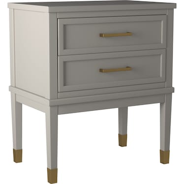 O'Hara Side Table with USB Charging - Grey