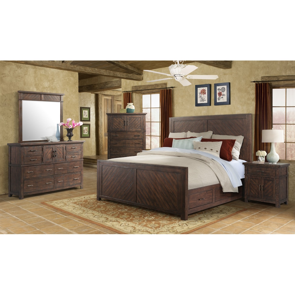 oleander light brown nightstand   