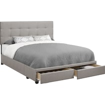 olga gray queen bed   
