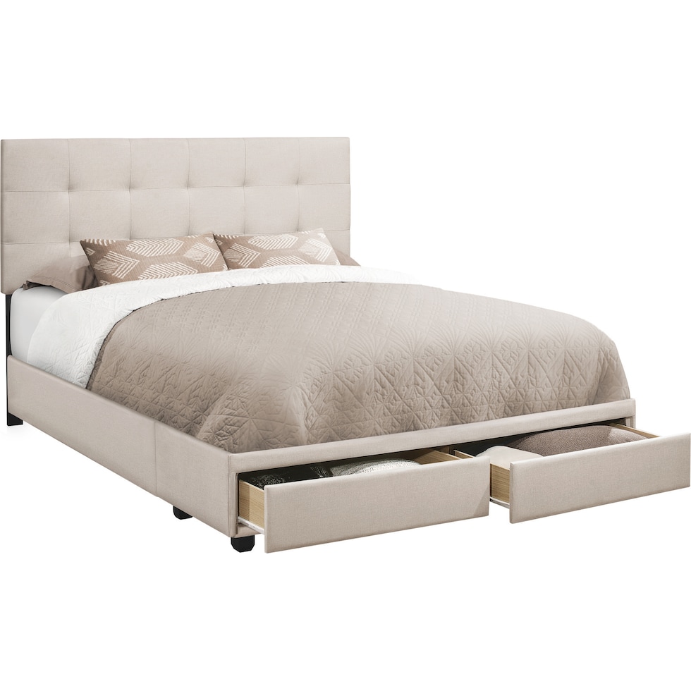 olga neutral queen bed   