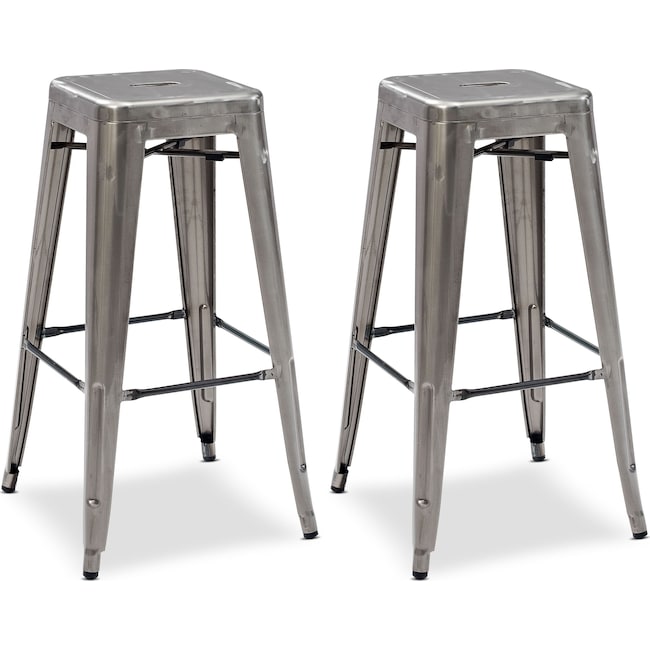 Dining Room Furniture - Oliver Set of 2 Bar Stools