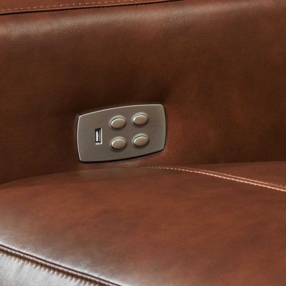 oliver dark brown  pc power reclining living room   