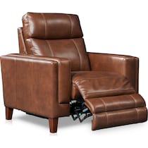 oliver dark brown  pc power reclining living room   