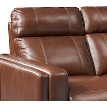 oliver dark brown power recliner   