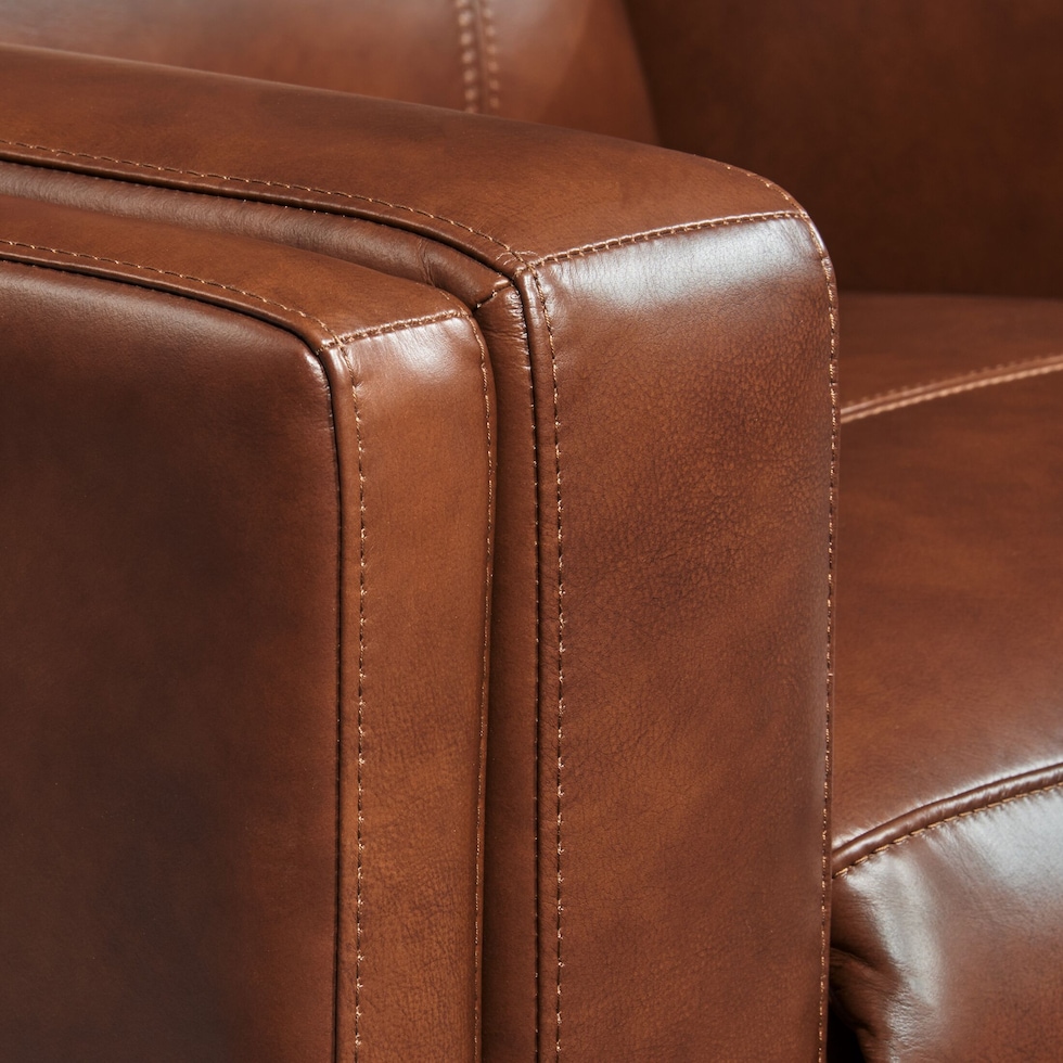 oliver dark brown power reclining sofa   